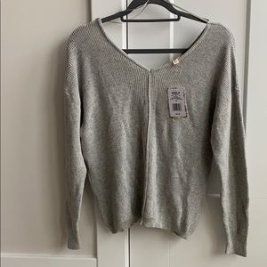 Pink Republic gray knit sweater size S